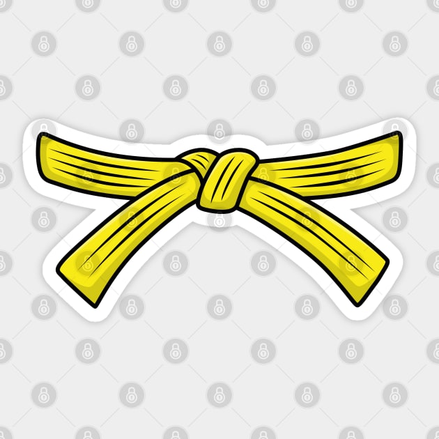 Judo yellow belt top